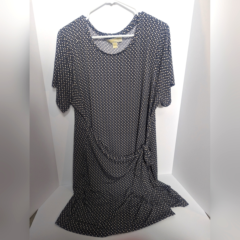 Michael Kors Women's Size 2XL Print Wrap Midi Dress